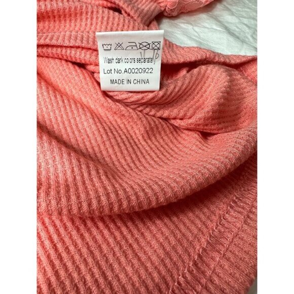 3 for $15 Miholl Coral Long Sleeve Lace Knit Top, Tie Front , NWT Size Small - Picture 7 of 10